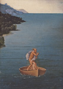 Charon traverssant le Styx. détail. Patinir. Prado. 1520-24